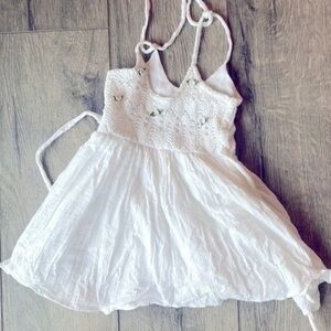 White lace dress Hispanic dress 9 mos.